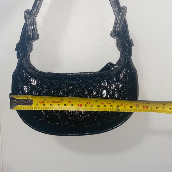 BY FAR Textured Black Shoulder Bag - Picture 7 of 7